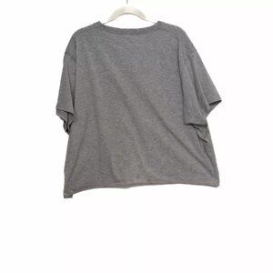 True to the Red White & Blue Mens Gray T Shirt Cropped Pullover Short Sleeve 3XL